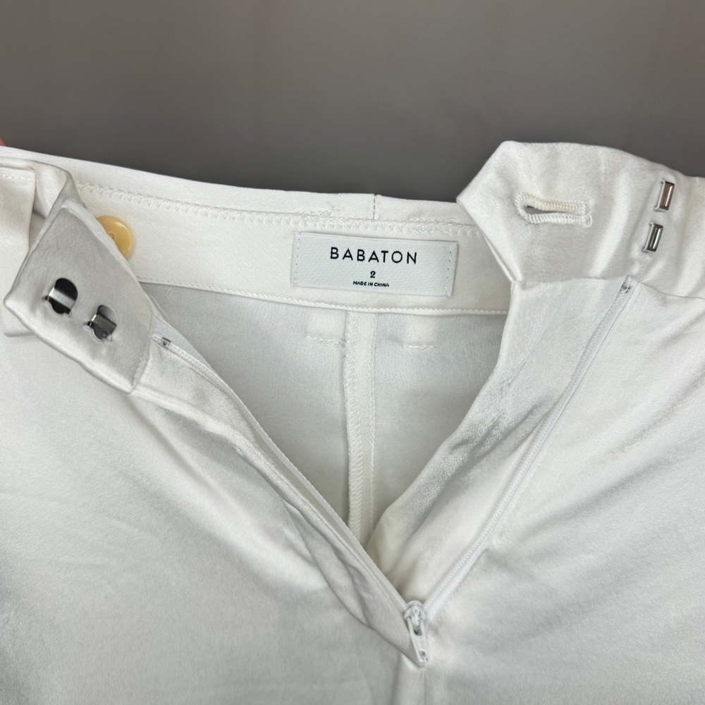 Aritzia Babaton Refined Satin Cargo Pant in Matte Pearl - Picture 9 of 9